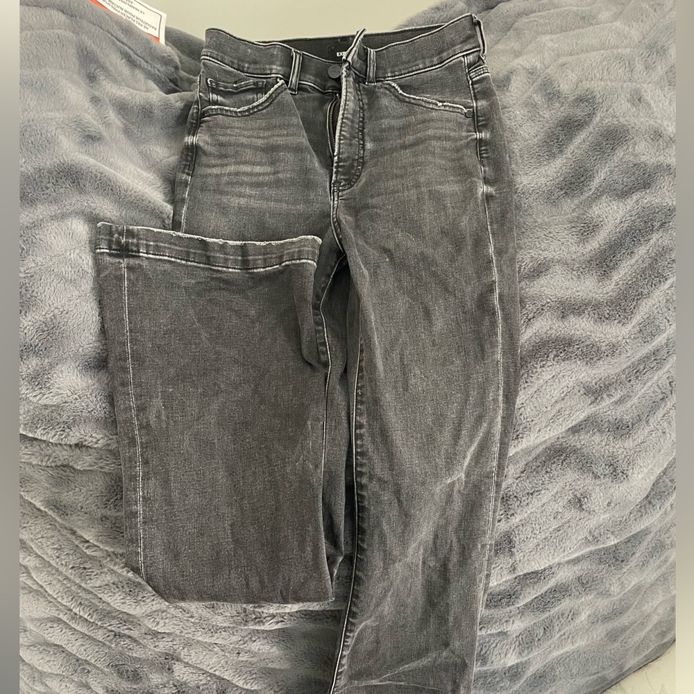 High Rise, Bootcut Flare Black Skinny Jeans